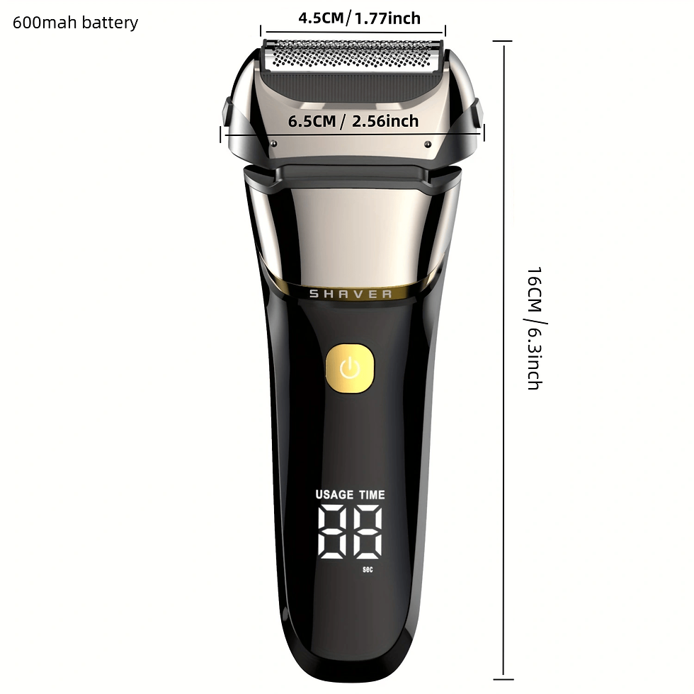 Thumbnail: ﻿ Electric Razor for Men Face Cordless Rechargeable Waterproof Foil Shaver wit