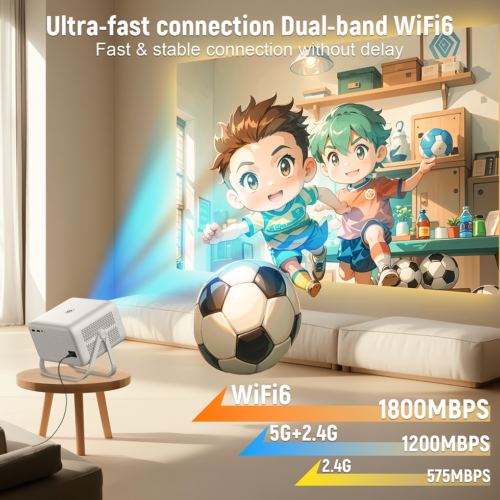 Thumbnail: Velec 8K Video Decode Projector TP350 650 ANSI 1080P Auto Focus Android 14 H726 