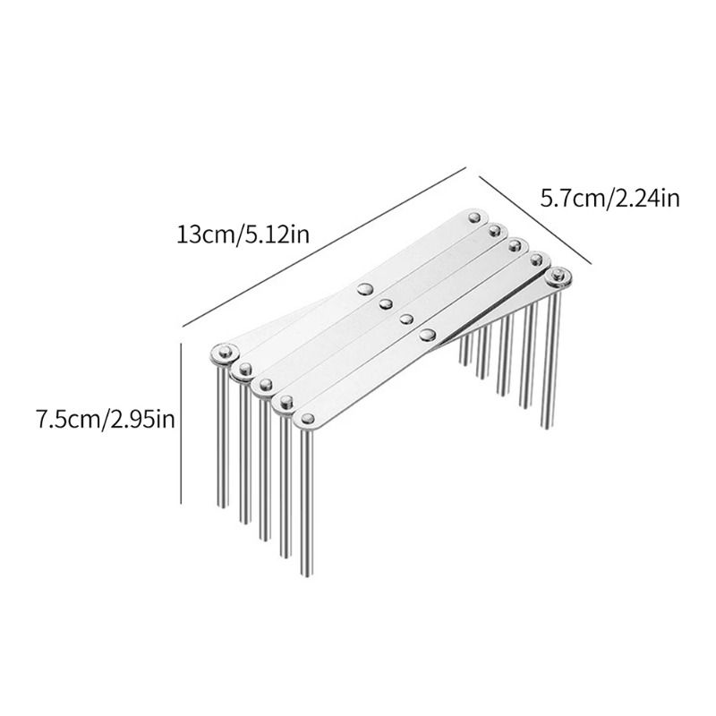 Thumbnail: Pot Lid Rack Pan Lid Organizer Retractable Foldable Stainless Steel Plate Dish H