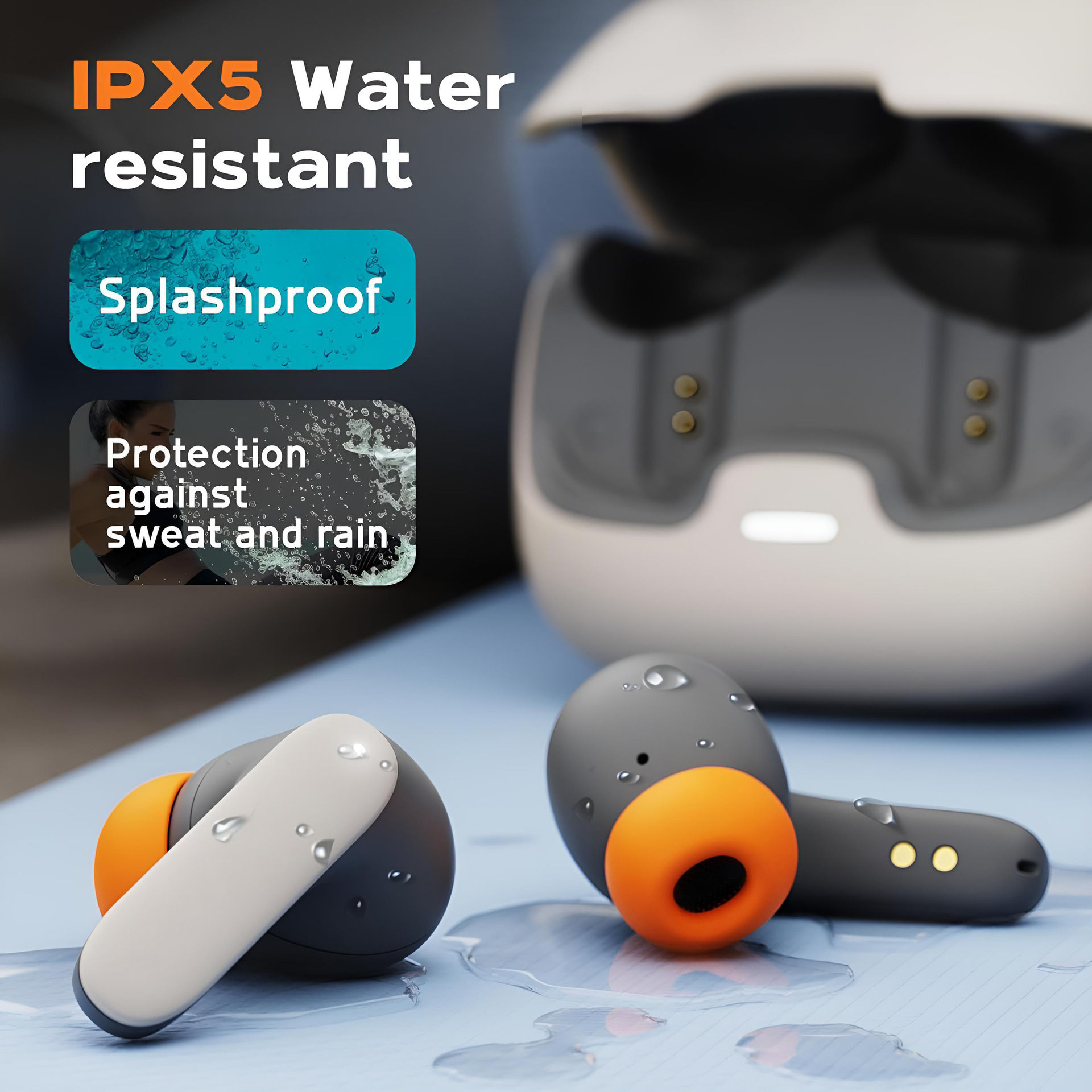 TWS Wireless Earbuds BT 5.4 Low Latency Game Earphones Microphone Noise Reductio