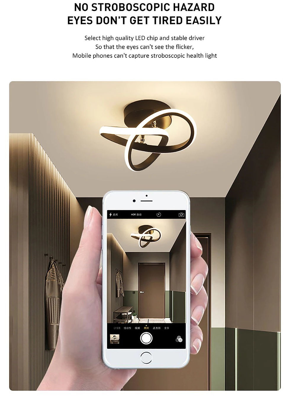 Thumbnail: LED Strip Aisle Ceiling Lights Modern Minimalist Living Room Lamps For Balcony E