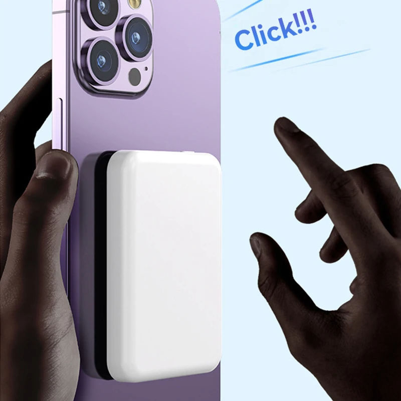 Thumbnail: Lenovo 500000mAh Magnetic Power Bank For Magsafe PD22.5W Fast Charger Wireless P