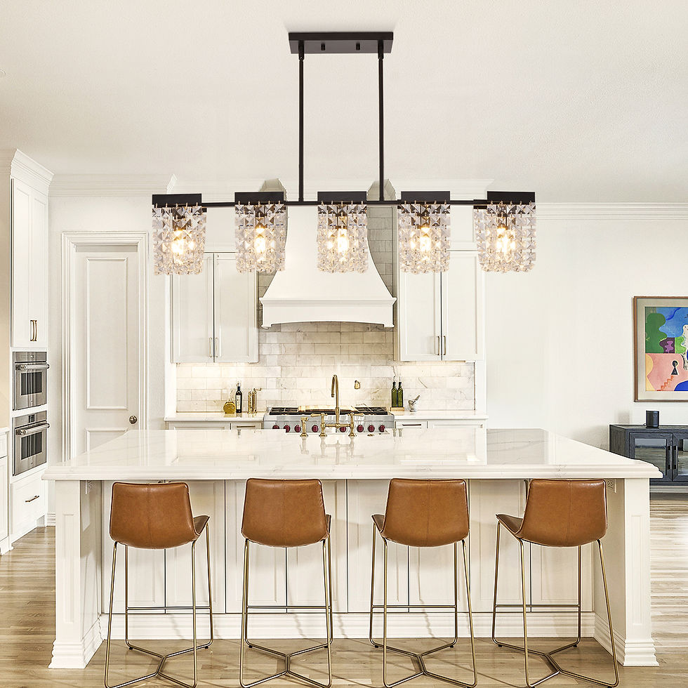 Thumbnail: 5-Light Luxury Gold Chandeliers for Living Room K9 Crystal Chandelier Fixture LE