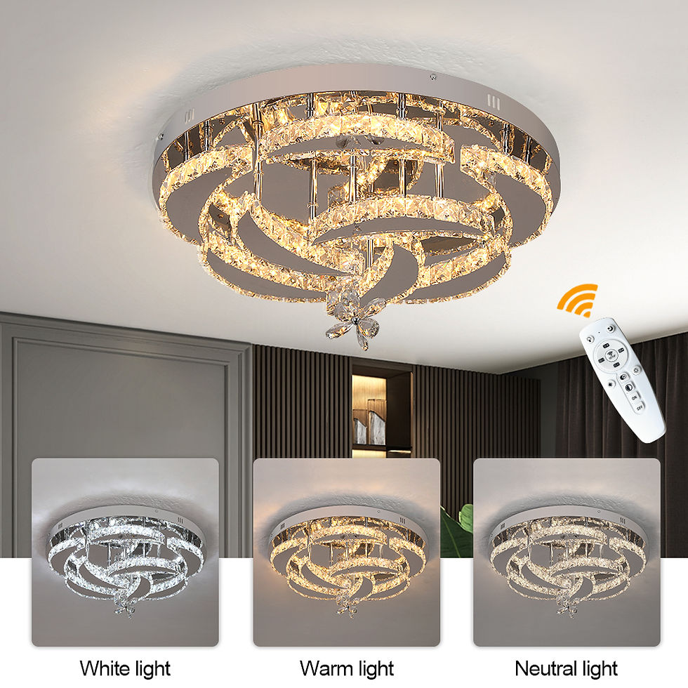Thumbnail: VETRULUS Luxury K9 Crystal Chandelier Modern Ceiling Lamp Led Living Dining Room