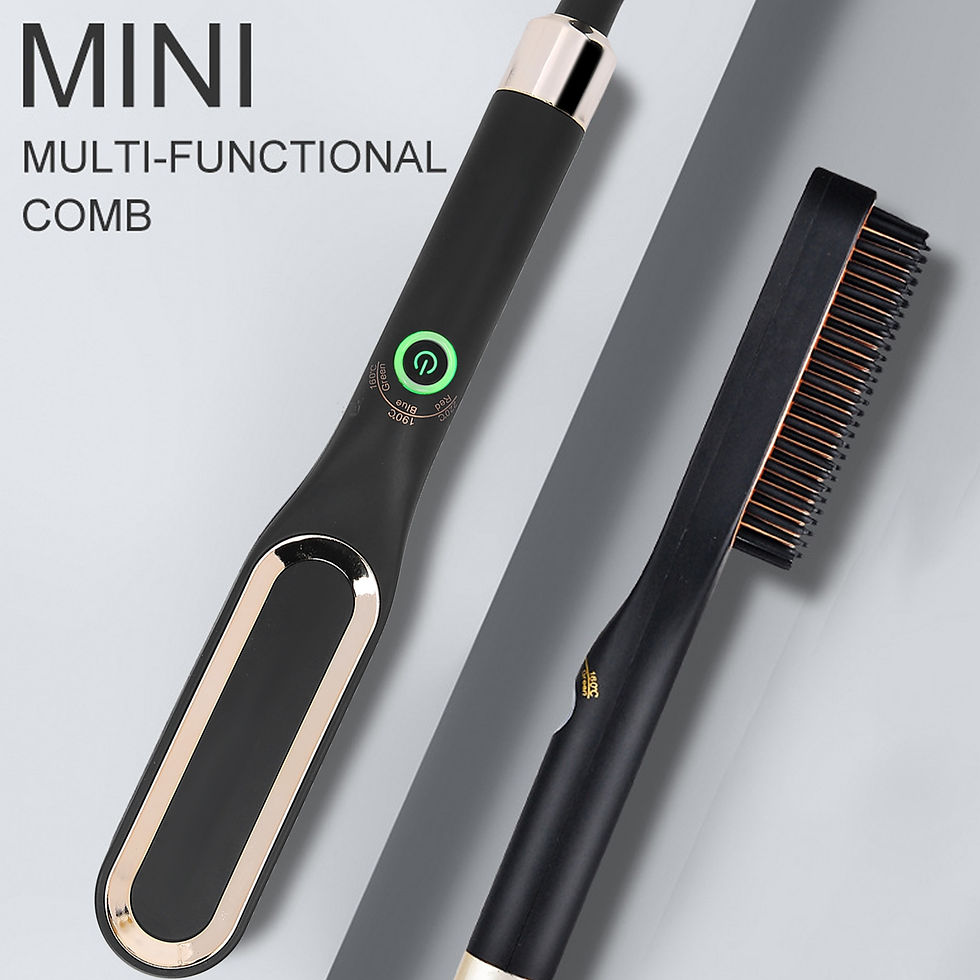 Thumbnail: Heated Men Hair Comb Electric Beard Straightening Comb Multifunctional Beard Str
