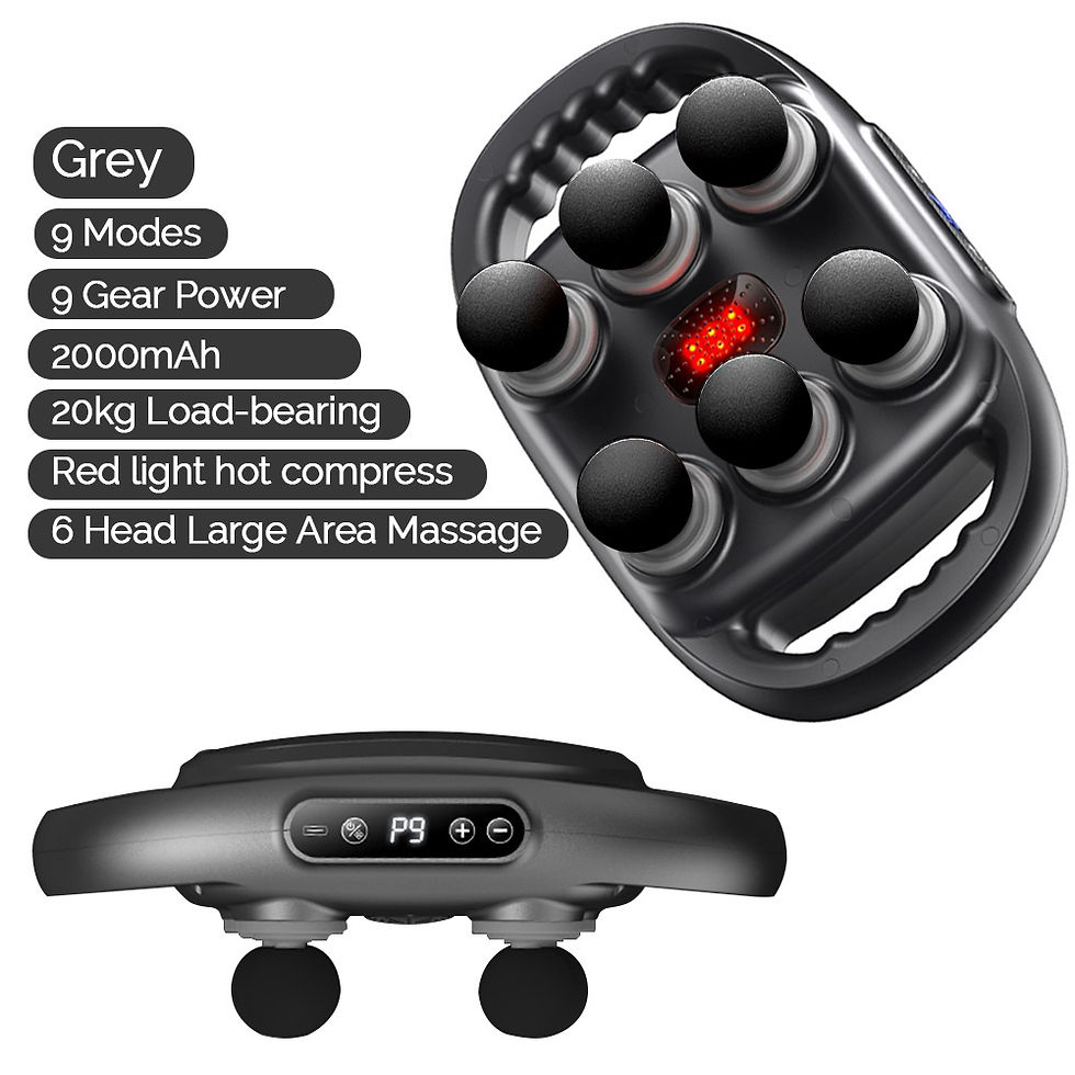 Thumbnail: 42 Heads Fascia Gun High-frequency Vibration Deep Massage Device for Shoulder Wa