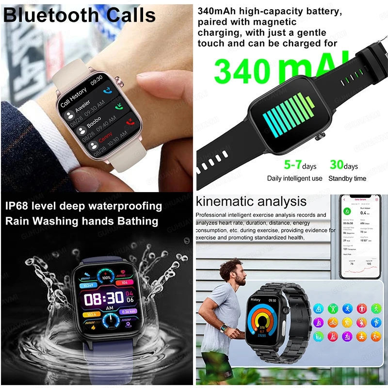 Thumbnail: 2025 New For XIAOM1 ECG+PPG Blood Fat Uric Acid Health Smartwatch Men Women Hear