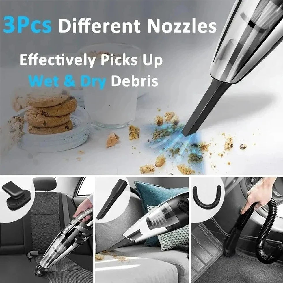 Thumbnail: Cordless Handheld Vacuum Cleaner Powerful Cyclonic Suction Rechargeable Quick Ch