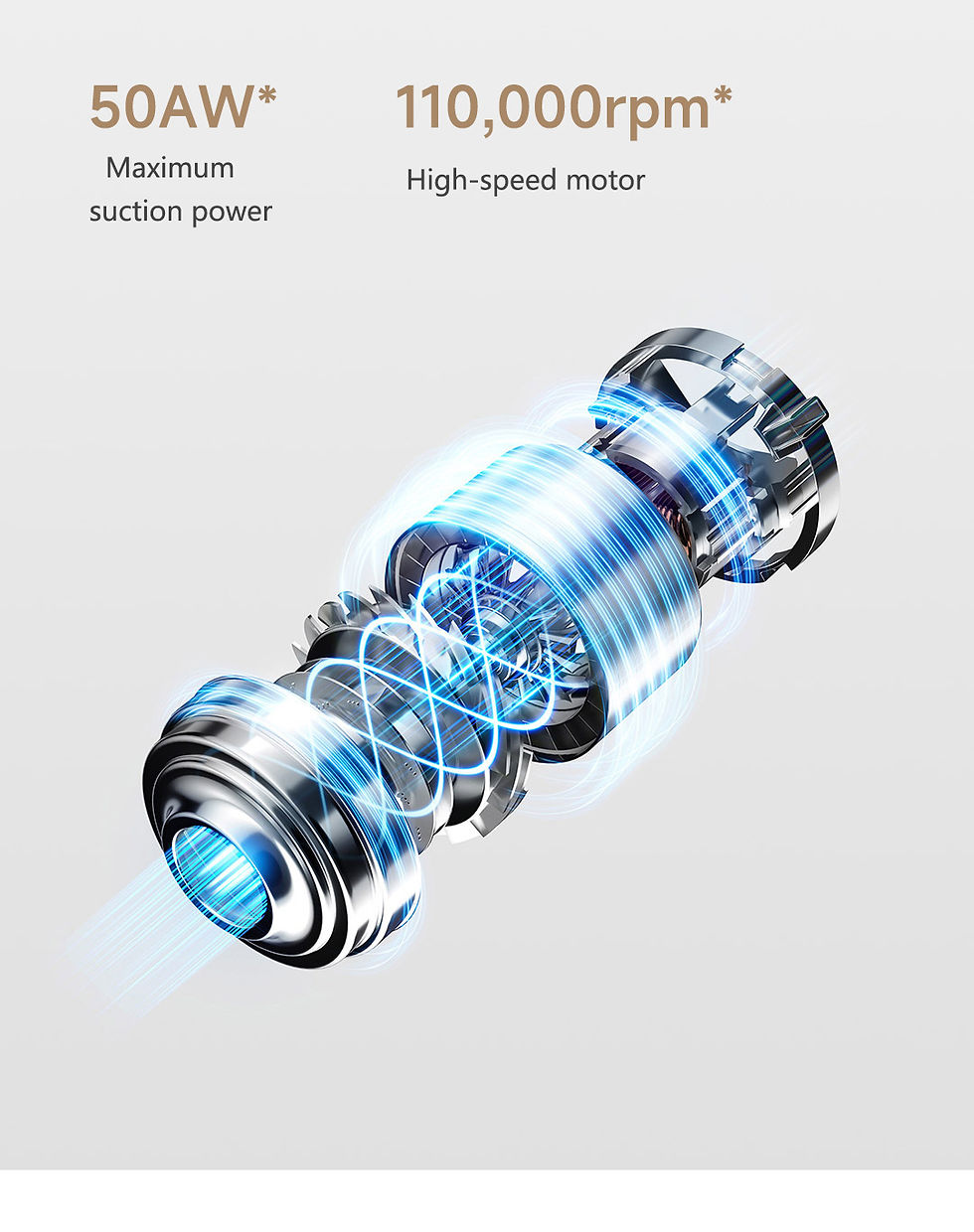 Thumbnail: MIJIA Lightweight Vacuum Cleaner 22,000Pa Suction, 2 Cleaning Mode,Washable Acce