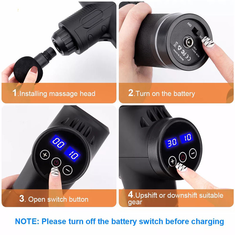 Thumbnail: Massager Body Neck Back Deep Tissue Muscle Relaxation Pain Relief Fitness Fascia