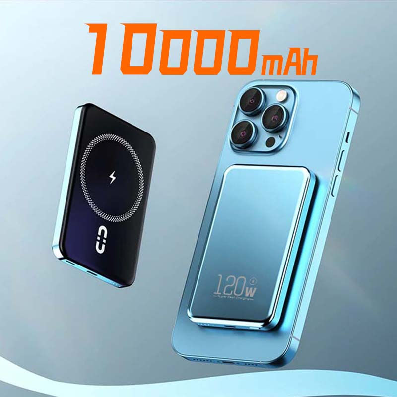Thumbnail: 20000mAh Magnetic PowerBank Wireless PD 22.5W Fast Charger For Magsafe Portable 