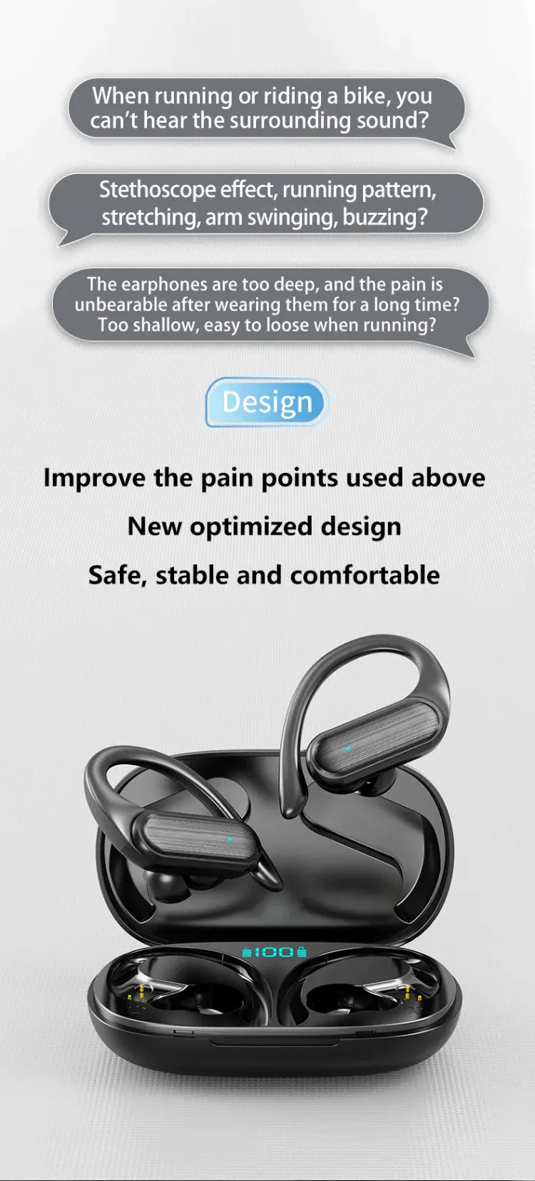 Thumbnail: For CB&JBL Bluetooth TWS Wireless Earphones A520 Auricles Headphones EarHooks Ga