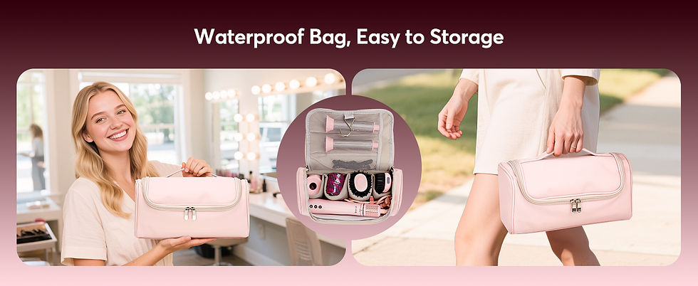 Thumbnail: 5 in 1 High Speed Hair Dryer,Hot Air Comb Set,Hair Brush,Curling Iron,Hair Strai