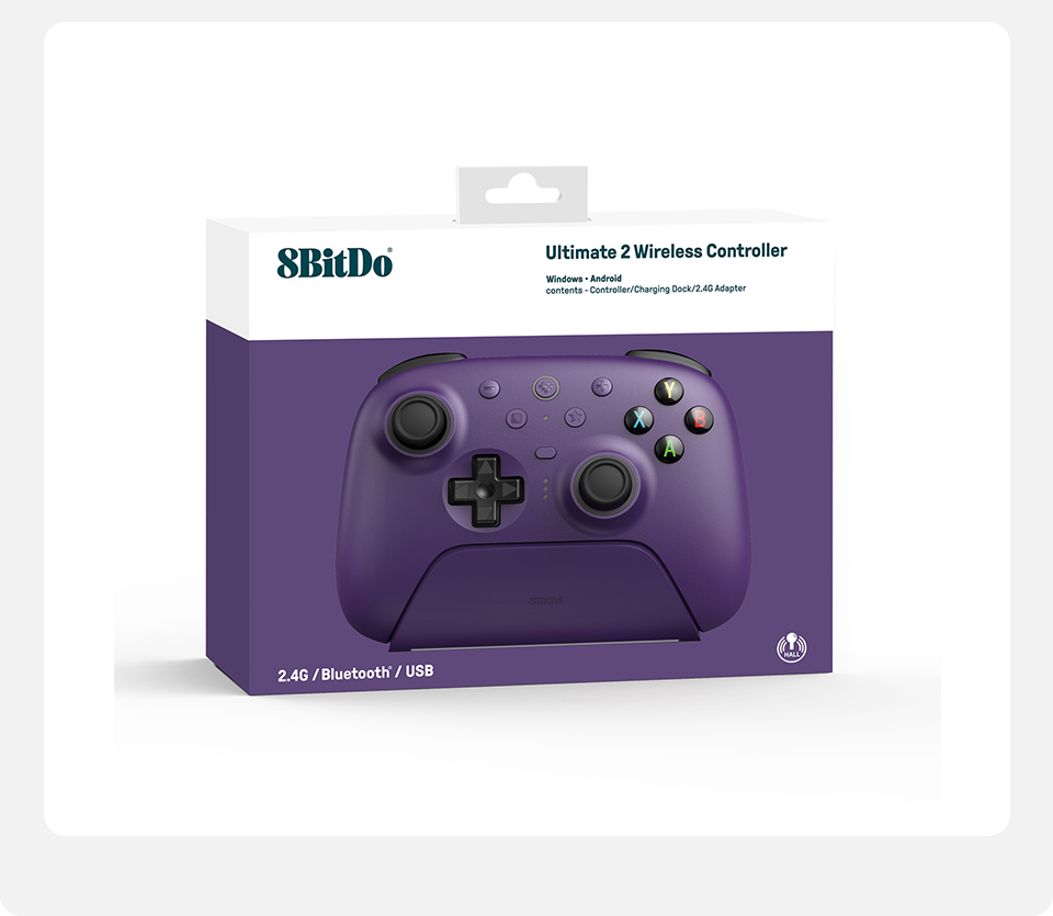Thumbnail: 8BitDo Ultimate 2 Wireless Gaming Controller for PC & Android with TMR Joysticks
