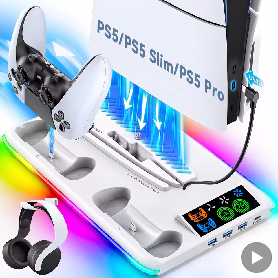 Game Stand For Sony PS5 Console Playstation Play Stations PS 5 Slim Pro Support