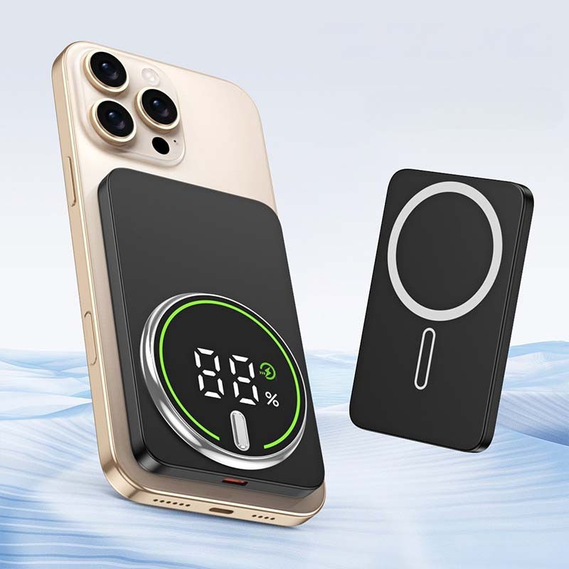 Thumbnail: Ultra-thin 20000mAh Mobile Power Bank Magnetic Wireless Fast Charging Portable E