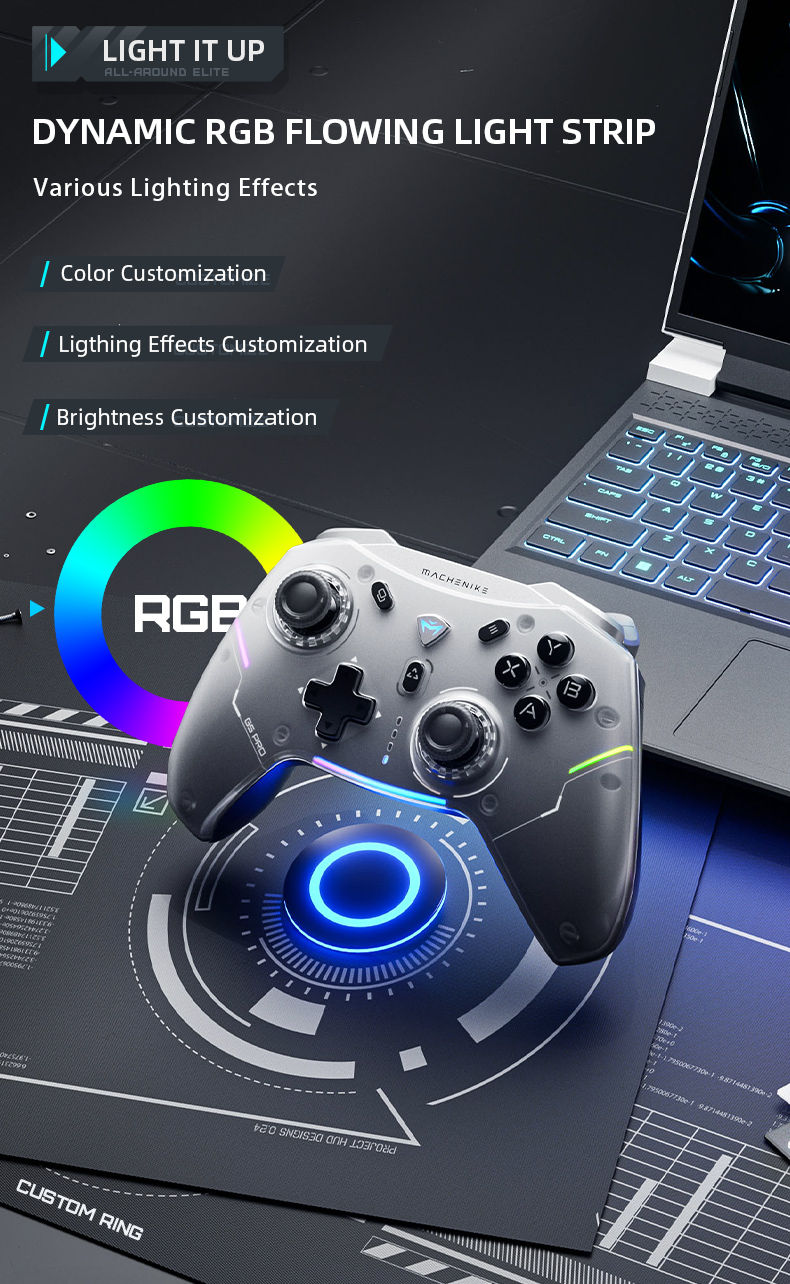 Thumbnail: Gamepad Wireless Gaming Controller Machenike G5 Pro Elite Hall Trigger Joystick 
