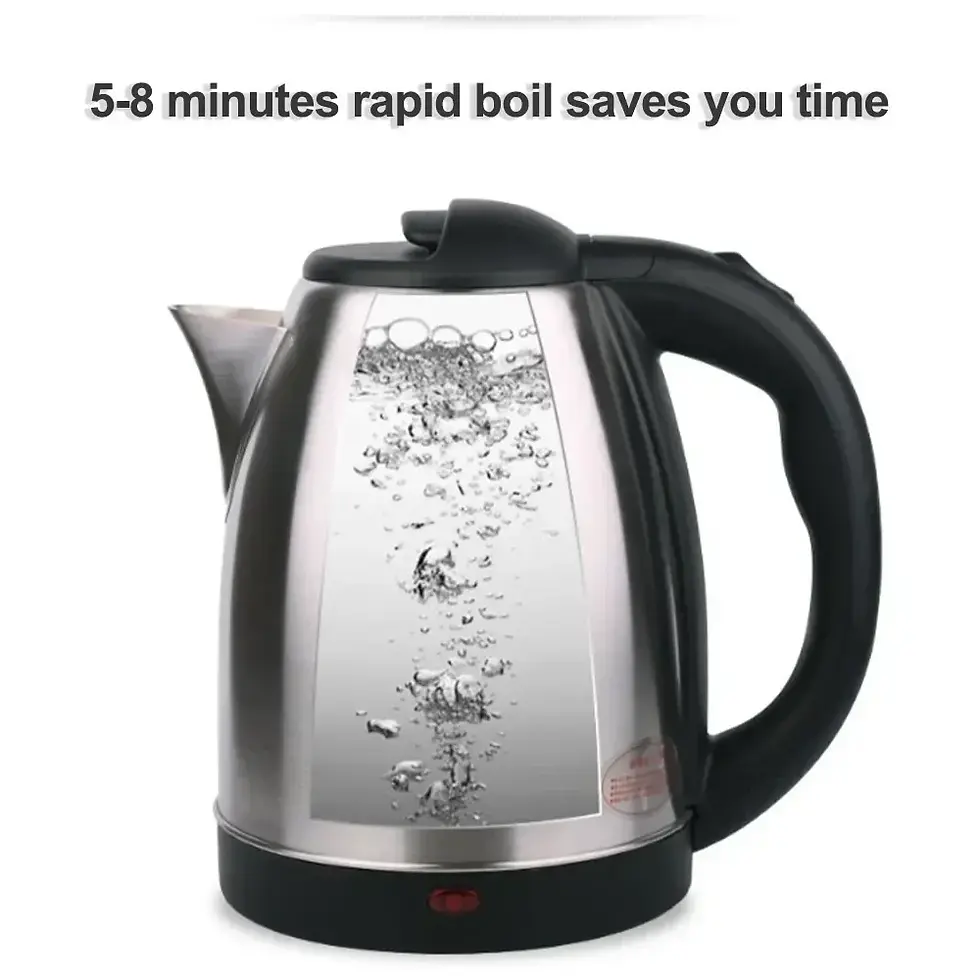 Thumbnail: High-quality 2L Hot Water Kettle Stainless Steel Electric Teapot Electric Kettle
