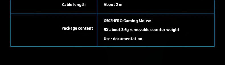 Thumbnail: Logitech G502 Durable Gaming Mouse, Wired, Customizable Buttons, High Precision,