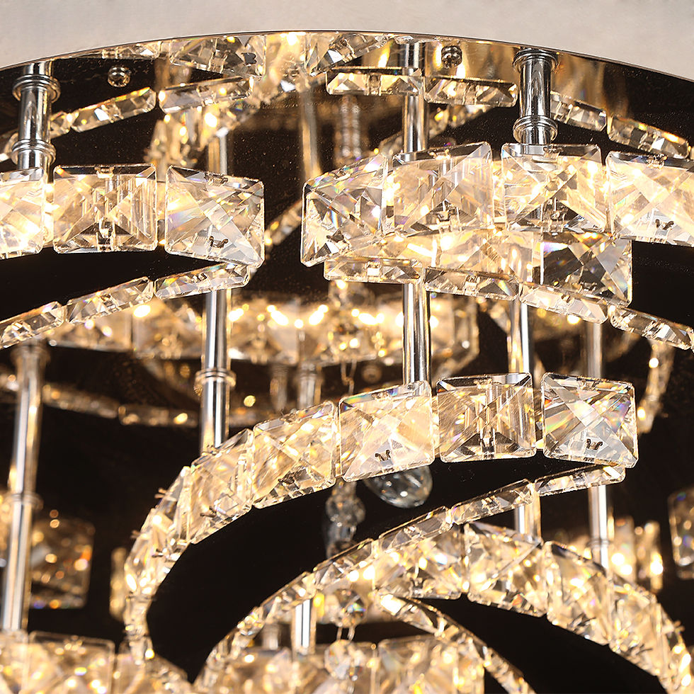 Thumbnail: VETRULUS Luxury K9 Crystal Chandelier Modern Ceiling Lamp Led Living Dining Room