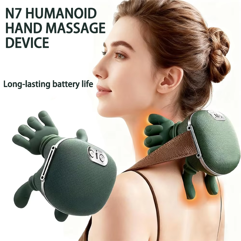 Thumbnail: New shoulder and neck massager, neck massager, fully automatic charging finger p
