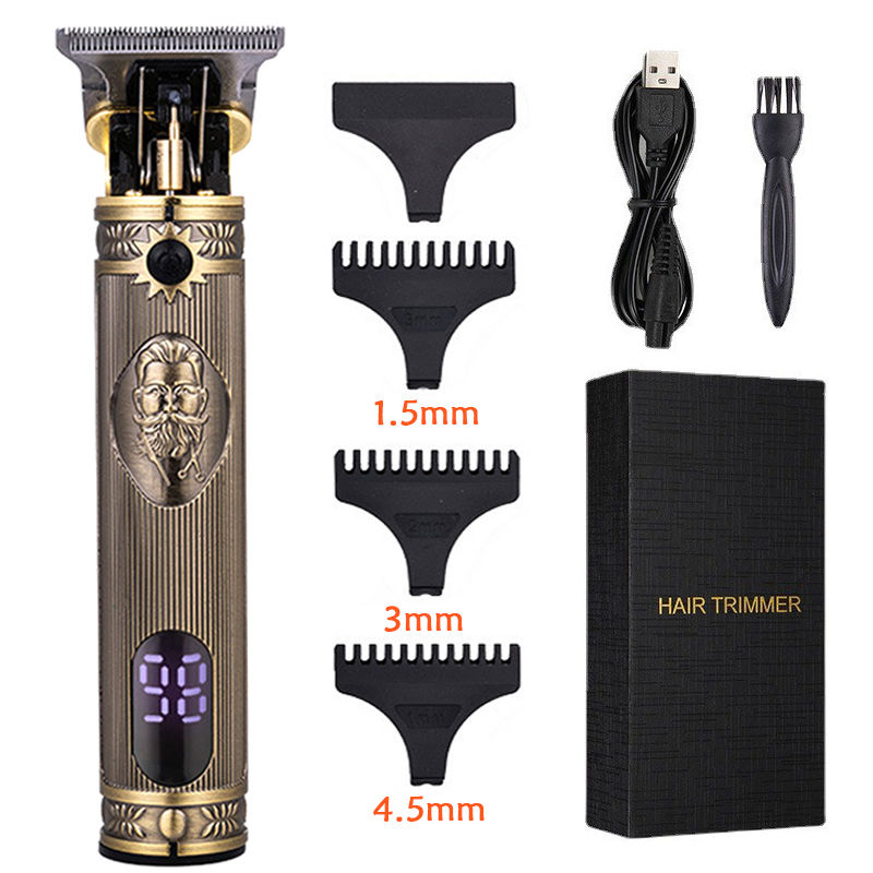 Thumbnail: T9 Cordless Electric Hairber Shaver Hair Trimer Home Appliances Travel Barber Ra
