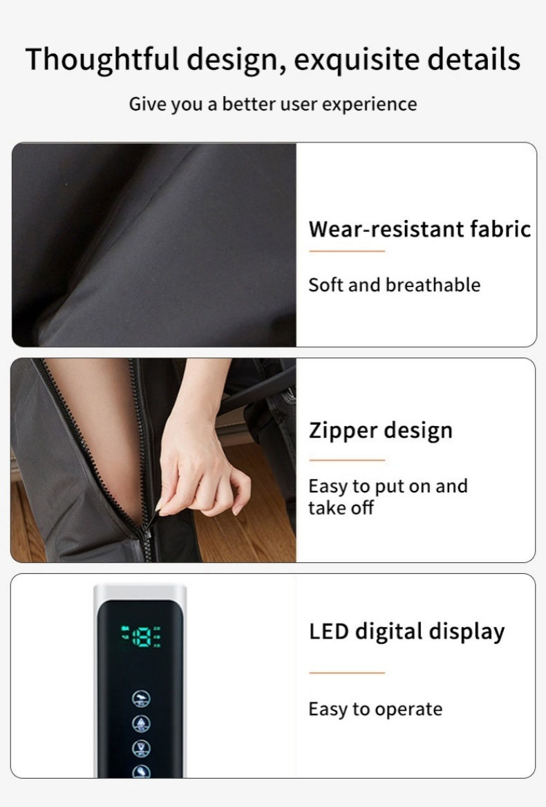 Thumbnail: Long Electric Pneumatic Leg Massager Extended Version for Deep Relaxation of Thi