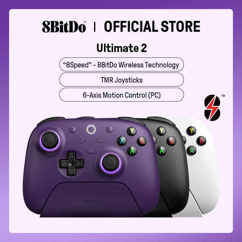 8BitDo Ultimate 2 Wireless Gaming Controller for PC & Android with TMR Joysticks