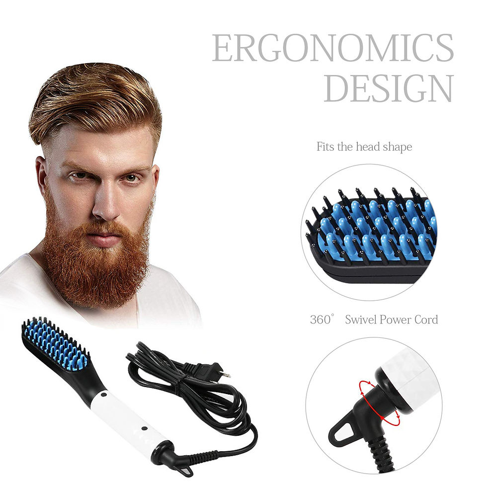 Thumbnail: Man Hair Comb Brush Beard Straightener Multifunctional Hair Straightening Comb H
