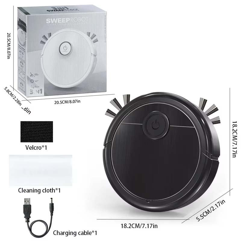 Thumbnail: 3-in-1 Intelligent Robot Vacuum Cleaner 6000Pa Strong Suction Sweep Mop Charge U
