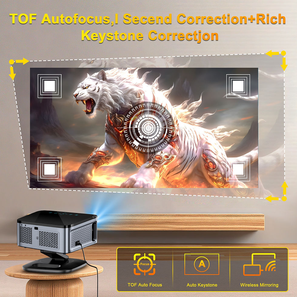 Thumbnail: XIWBSY 2026 Laser TOF Focus Projector 45000Lumens Moive Daylight Projector Porta