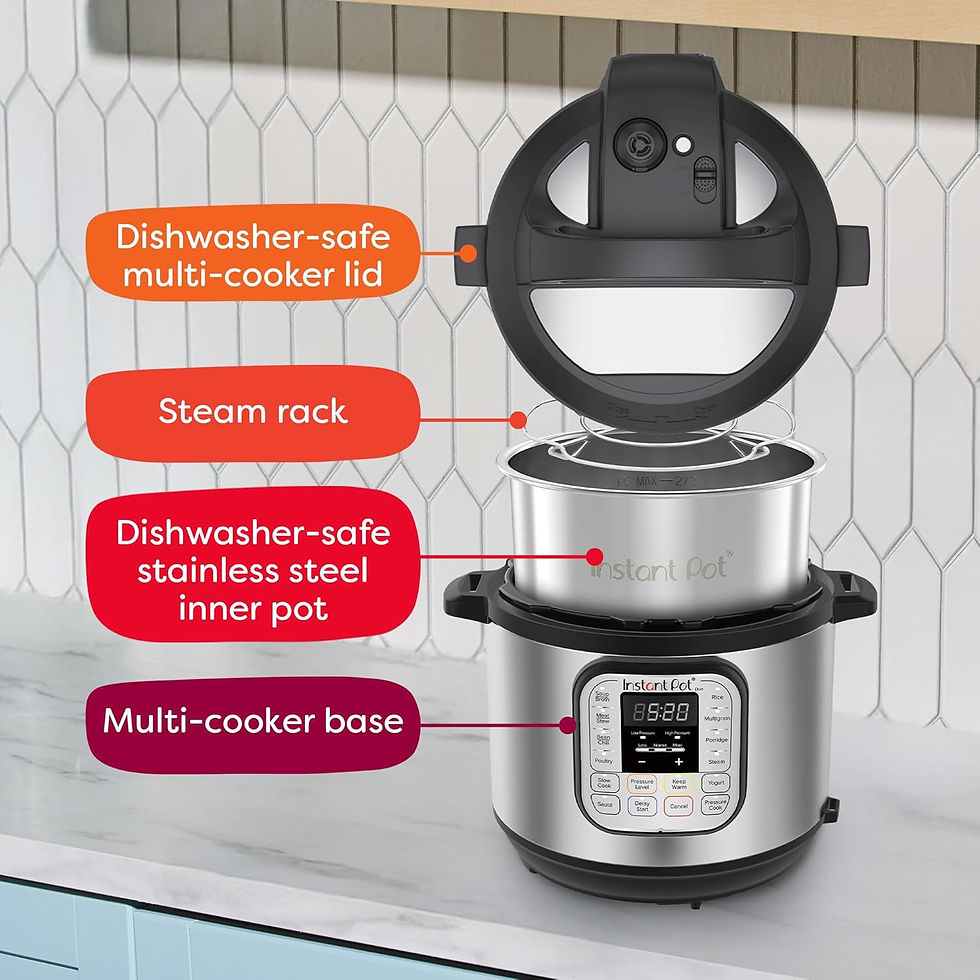 Thumbnail: 7-in-1 Electric Pressure Cooker, Slow Cooks, Steams, Sautés, Makes Rice & Yogur