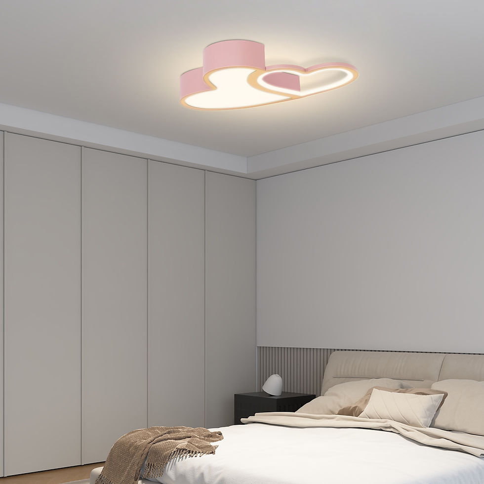 Thumbnail: LED Ceiling Light Heart Shaped Flush Mount Lamp Acrylic Ceiling Lamp Dimmable Ch