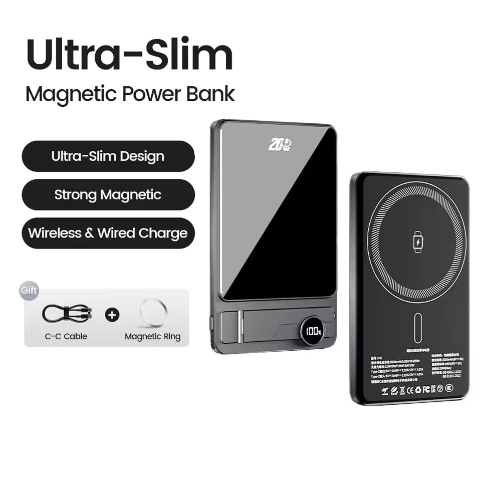 Thumbnail: Wireless Magnetic Power Bank For Magsafe Qi2 Super Fast Charging External Batter
