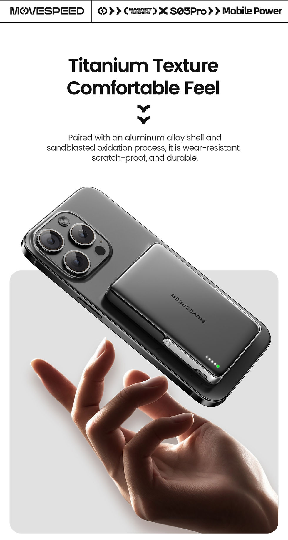 Thumbnail: MOVESPEED S10Pro Magnetic Power Bank 10000mAh Wireless Portable External Battery