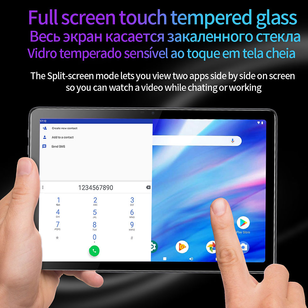 Thumbnail: New 10.1 Inch Android Tablet Pc Google Play Dual Cameras Octa Core Dual SIM Phon