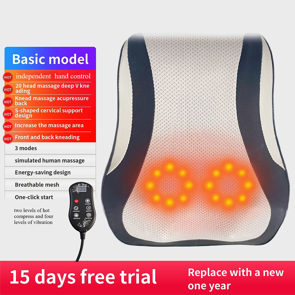 Thumbnail: Electric Cervical Pillow For Neck Airbag Ttraction Shiatsu Head Body Back Waist 