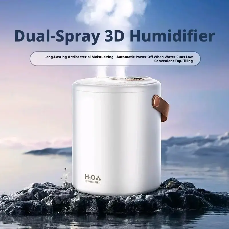 Thumbnail: New 1L Large Capacity Humidifier USB Double Spray Mist Maker Mute For Baby Bedro