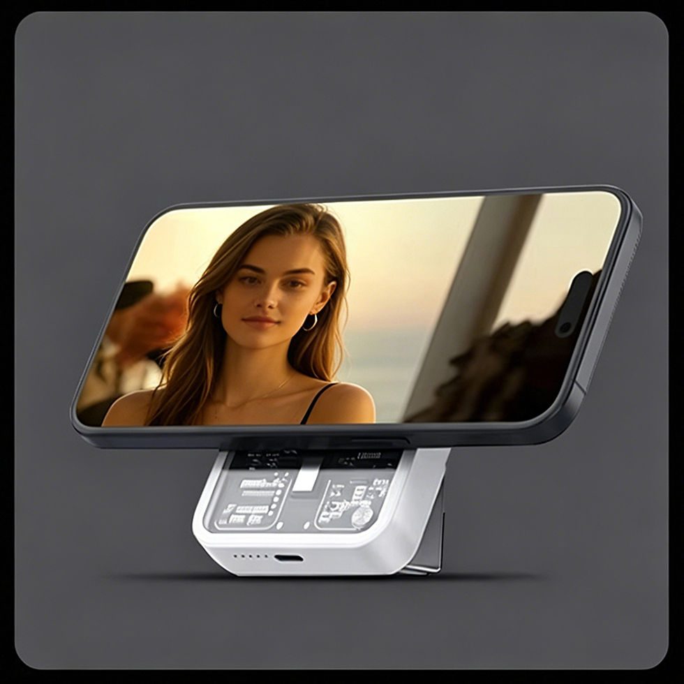 Thumbnail: Clear Circuit Board Magnetic Power Bank Qi2 15W Wireless Charging 20W Portable W
