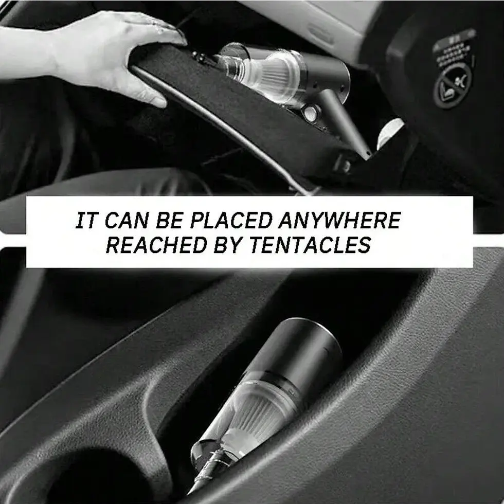 Thumbnail: 1PC Wireless Vacuum Cleaner 120W High Power Black Dual Use for Home And Car Powe