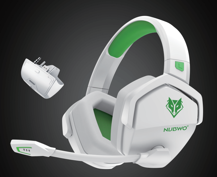 Thumbnail: NUBWO G06 Wireless Headsets Gamer with Charging Station for Headset and PS5 Cont