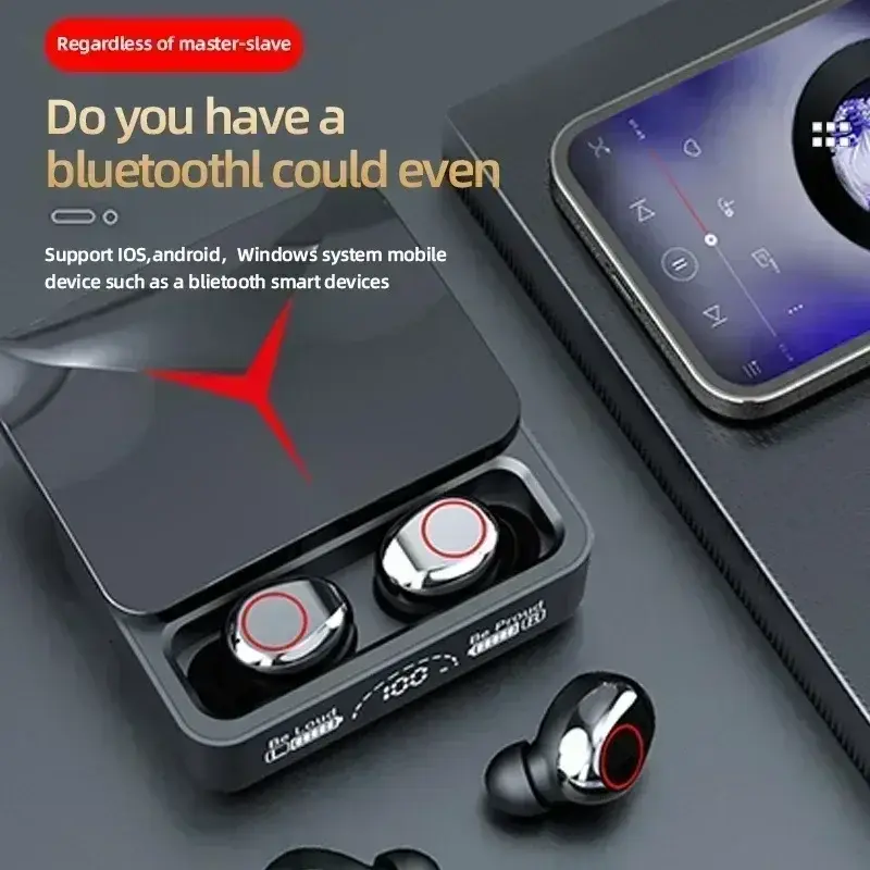 Thumbnail: Original TWS M90 Wireless Headphones Gaming Earphone Bluetooth 5.3 Sport Earbuds
