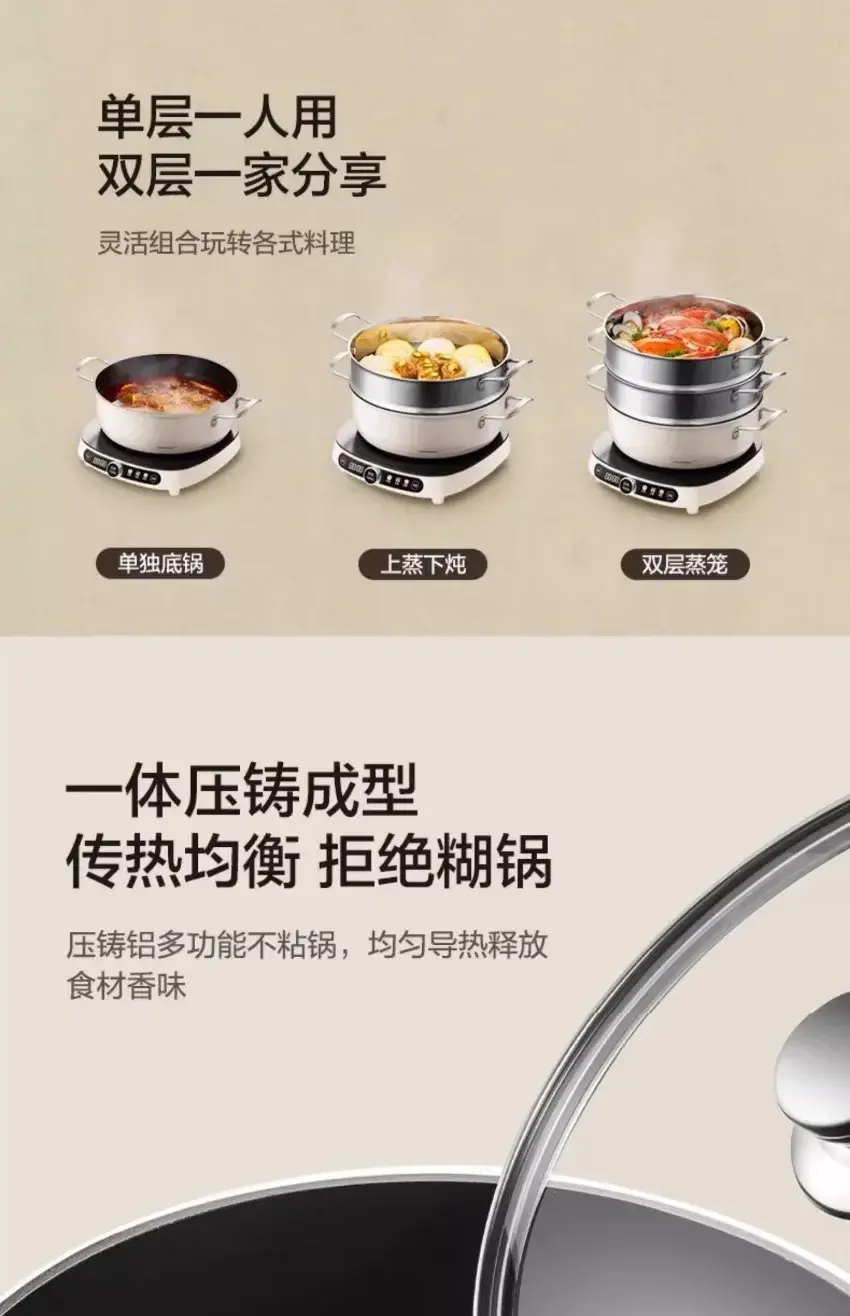 Thumbnail: Household multifunctional electric hot pot, frying, steaming and stir-frying ele