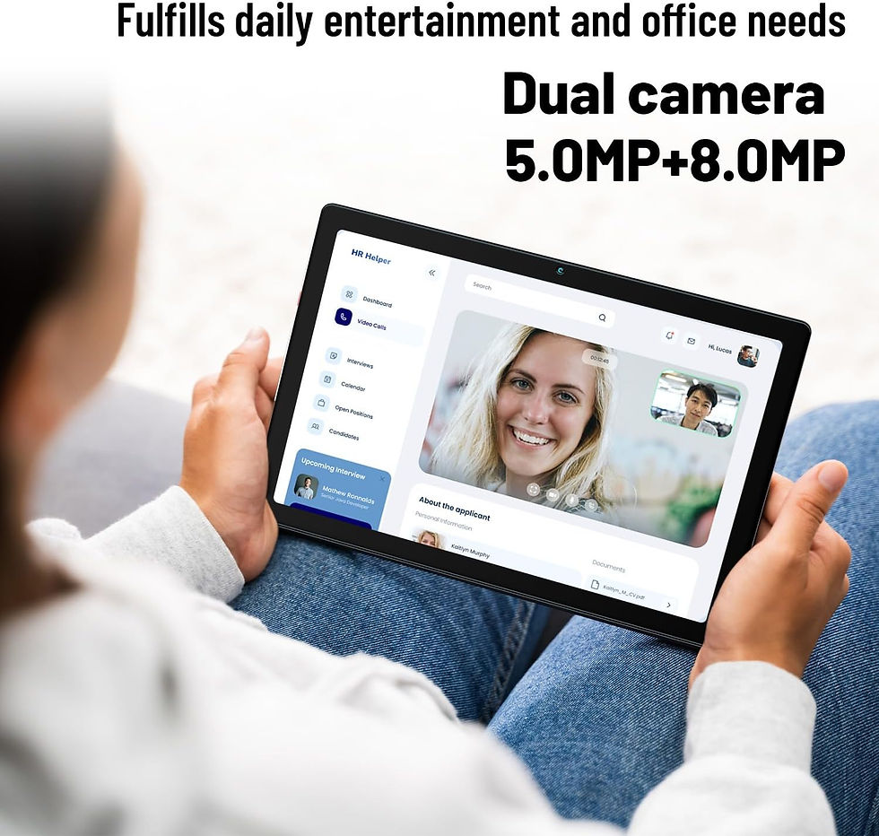 Thumbnail: AEEZO MB1001 10 Inch Tablet Android 13 6GB RAM 64GB ROM 128GB Expandable 5000mAh