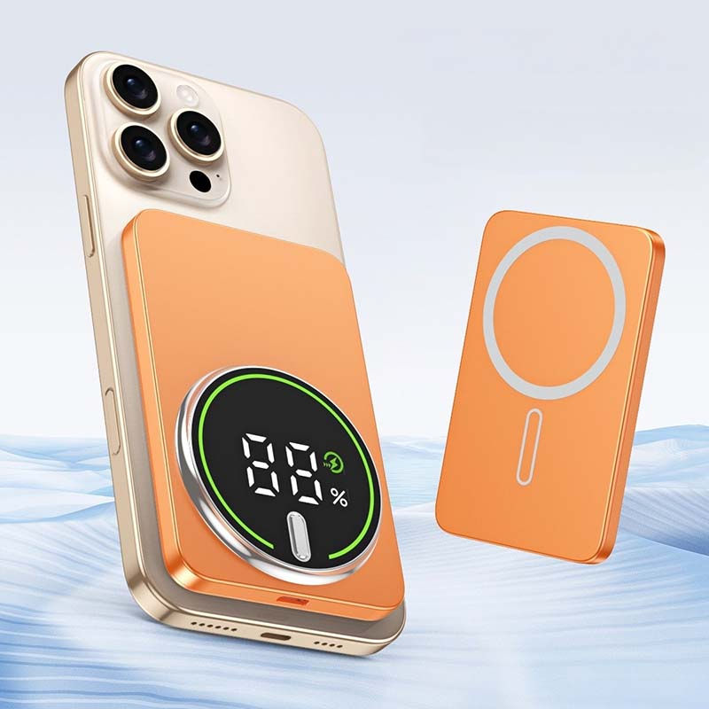Thumbnail: Ultra-thin 20000mAh Mobile Power Bank Magnetic Wireless Fast Charging Portable E