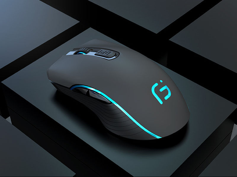 Thumbnail: Rechargeable Computer Mouse Dual Mode Bluetooth+2.4Ghz Wireless USB Mouse 2400DP