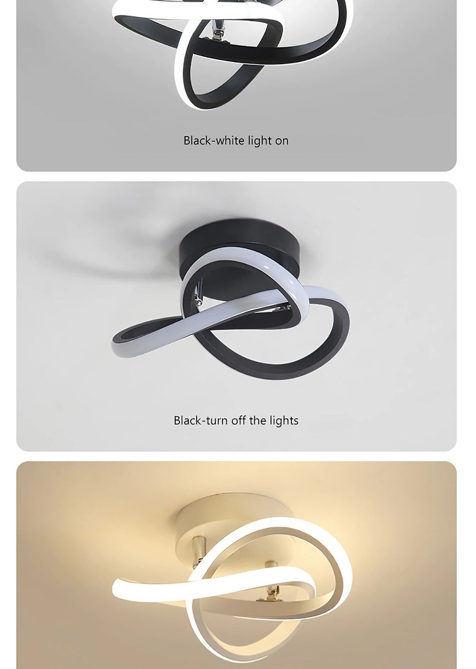 Thumbnail: LED Strip Aisle Ceiling Lights Modern Minimalist Living Room Lamps For Balcony E