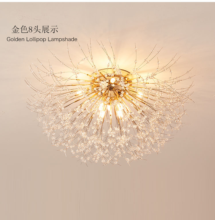 Thumbnail: Dandelion Crystal Chandelier Nordic Modern Living room Dining Room Bedroom Ceili