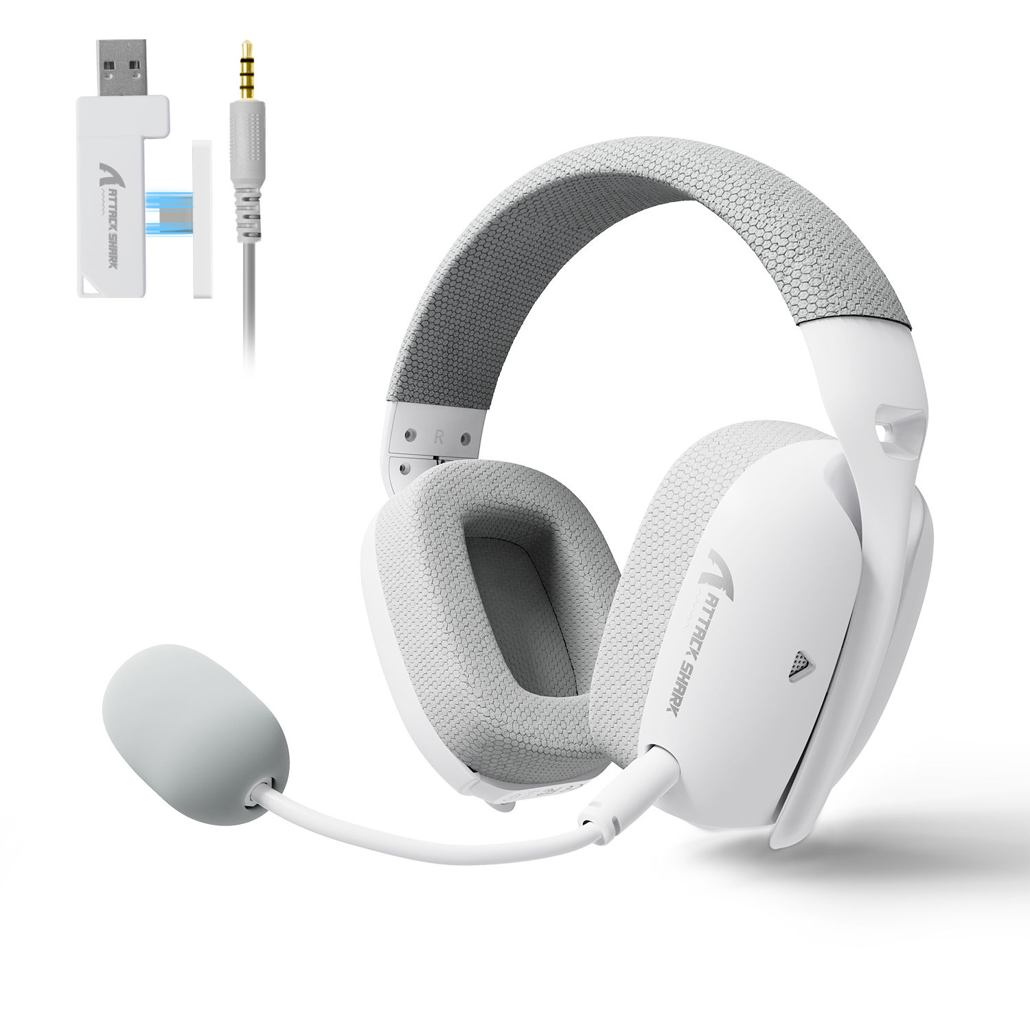 ATTACK SHARK L80PRO Wireless Gaming Headset 2.4G Bluetooth Wired 203g Ultra-Ligh