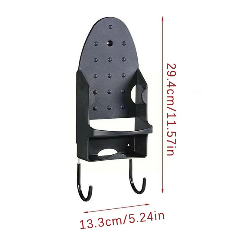 Thumbnail: Wall Mounted Iron Holder Heat Resistant Ironing Board Hanger Storage Rack Electr